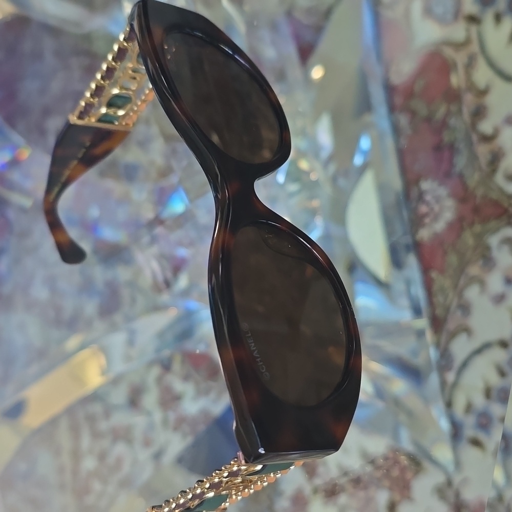 Chanel Tortoise Shell Sunglasses
